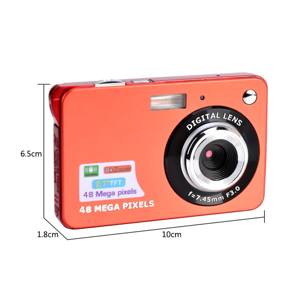 Digital Camera 18mp 2.7 Inch Lcd Screen 8x With Battery Pocket Camera H40089