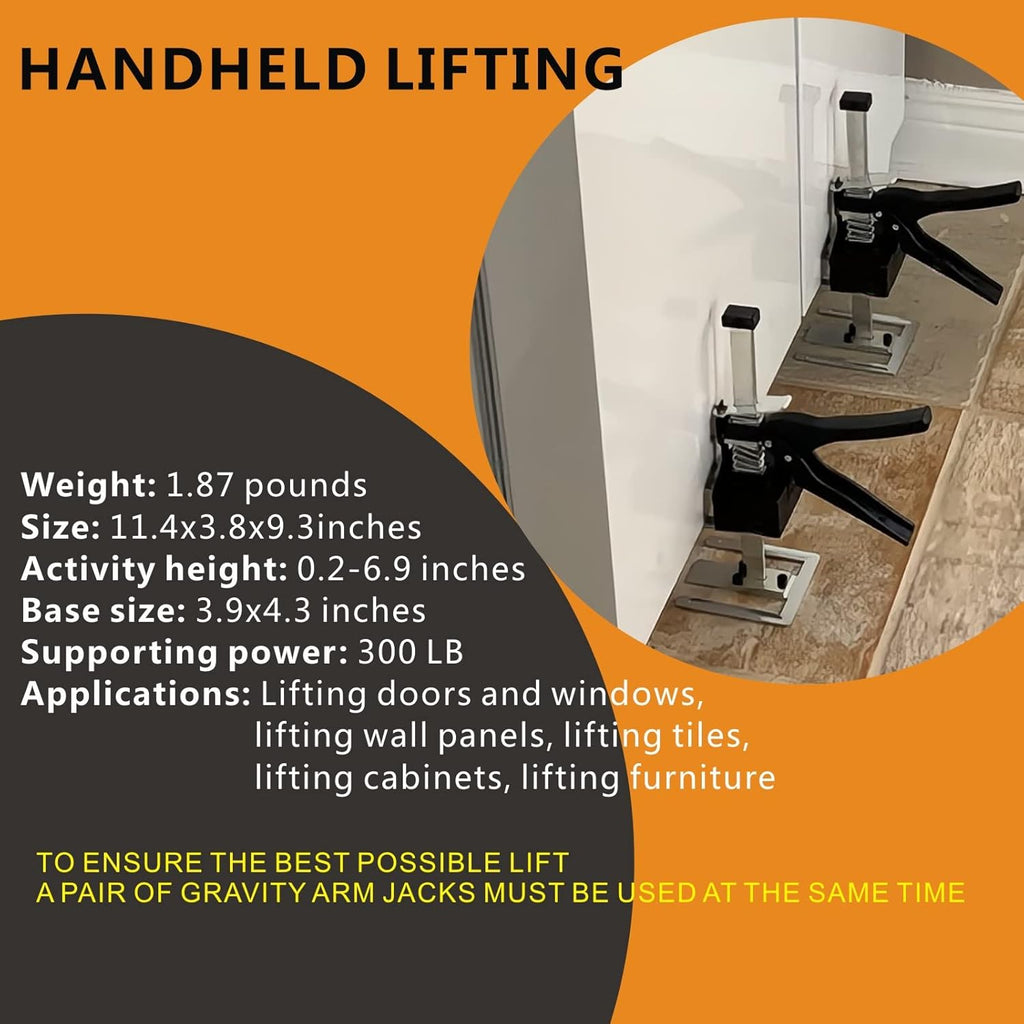 150KG Hand Jack Tool Furniture Lifting Levelers (2PCS) P651