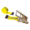 Yellow Ratchet Strap with Flat Hook Z750956