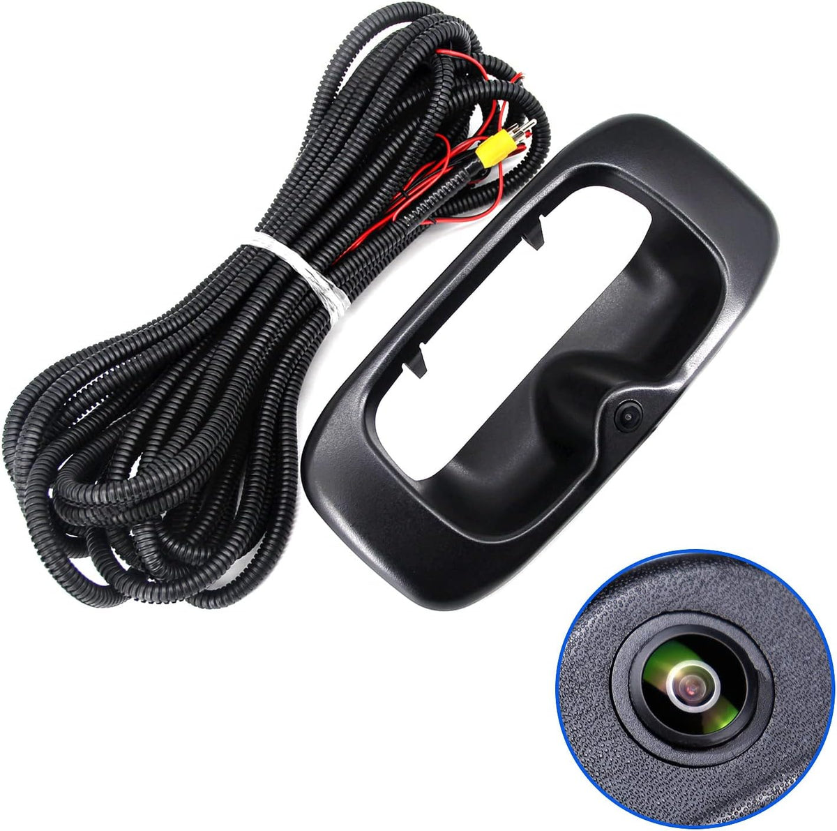 Rear Tailgate Handle Backup Camera Compatible with Chevy Silverado GMC Sierra 1999-2006 Black Pack of 2 R90766