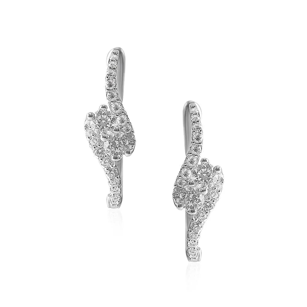 Interlocking Hoop Earrings N524