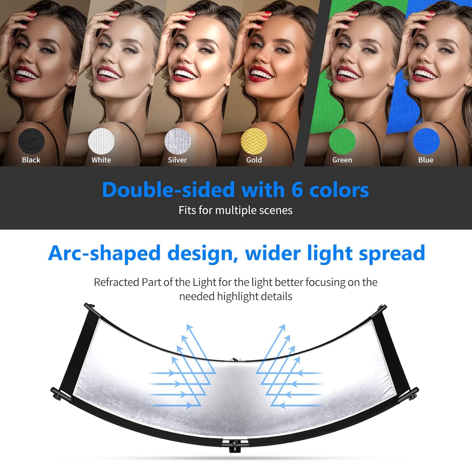 66”×24” Photography Curved Lighting Reflector E142116