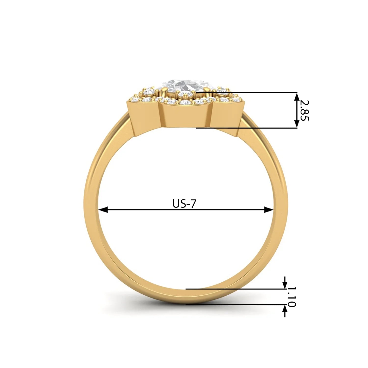 10K Gold Oval Pearl Ring K69390