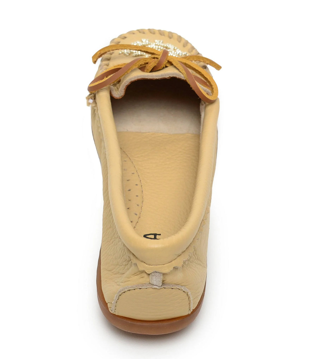 Deerskin Beaded Moc - Carmel 10 V4397