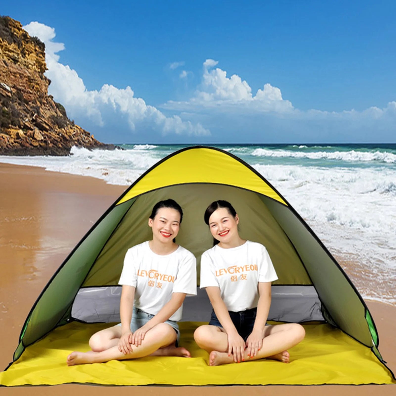 Pop-up Automatic Camping Tent Sun Shade Awning S328149