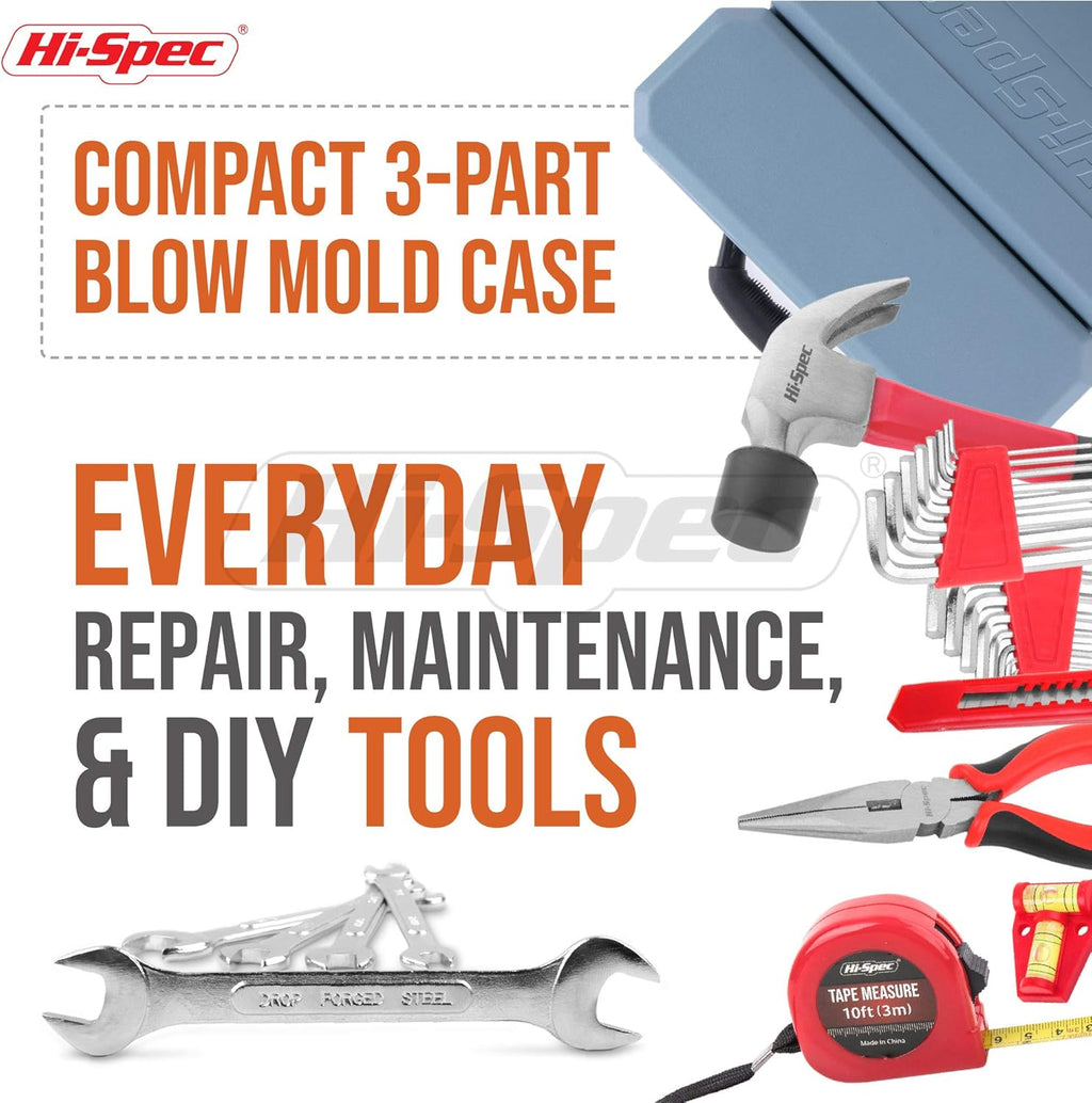 73 Piece Home & Garage Tool Kit Set with Tool Box Case I298