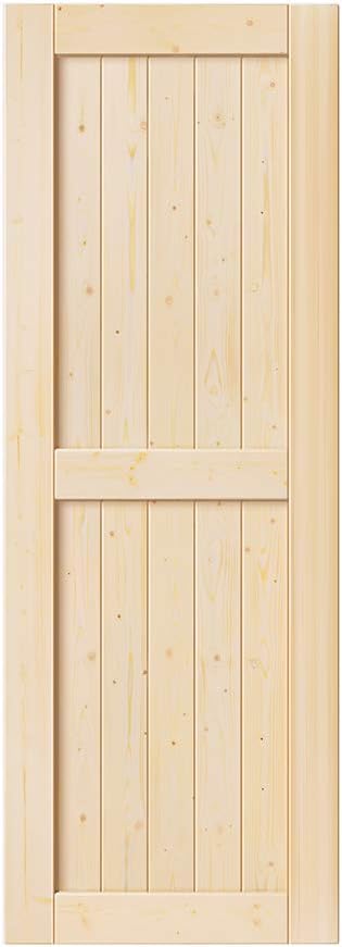 Unfinished Sliding Barn Wood Door Slab O586