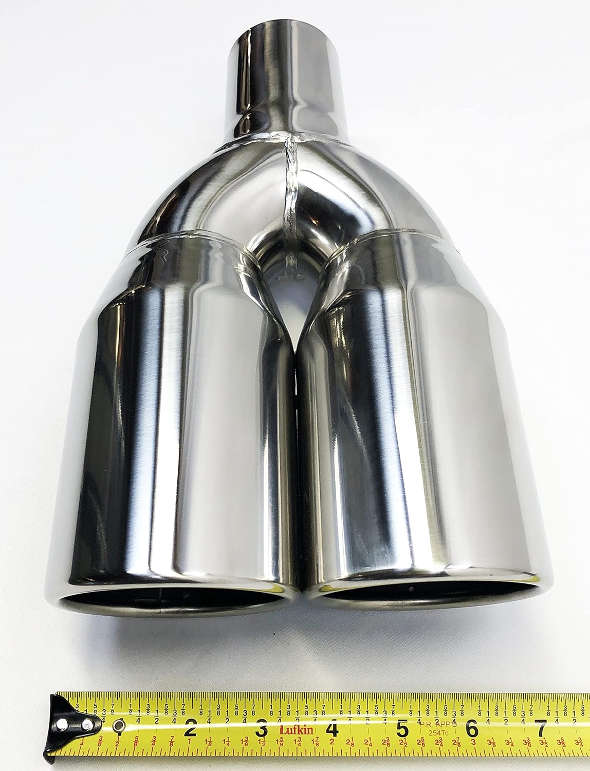 Dual Round Stainless Steel Exhaust Tip Pack of 2 T4132