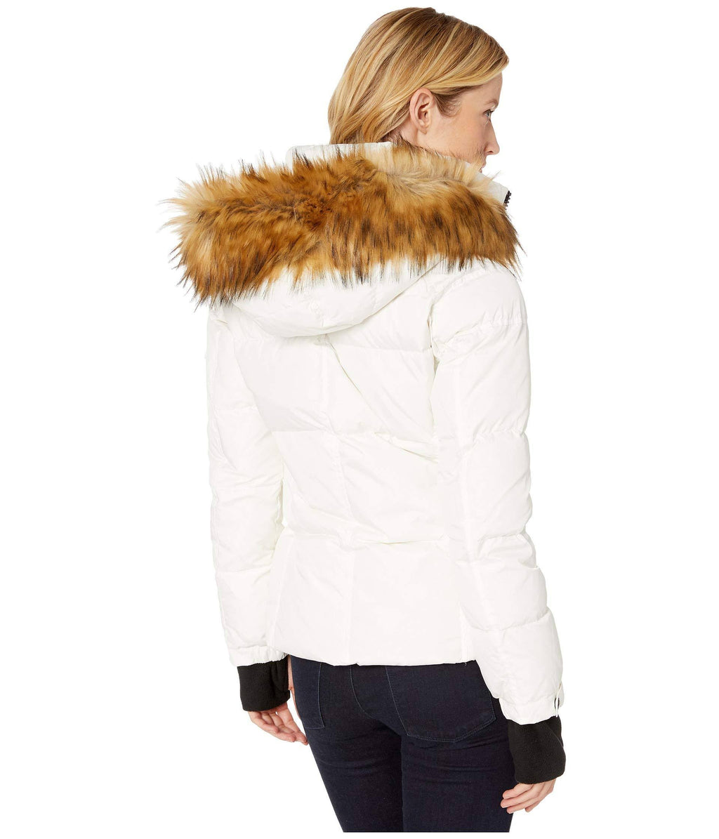 Matte Faux Fur White/Natural Large I7526