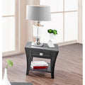 Gray 1-Drawer Wood End Table N109310