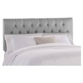 California King Button Tufted Upholstered Panel Headboard Z7276