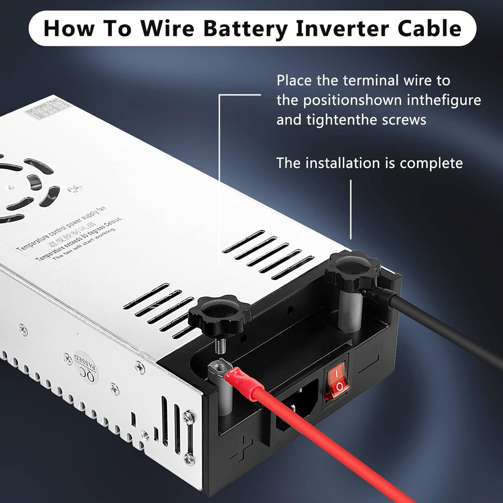 110V AC to 12V DC Converter Power Supply Adapter, 50A 600W, Pack of 2 Z287920