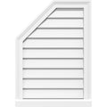 Octagonal Surface Mount PVC Gable Vent with Brickmould T405