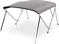 3 Bow Bimini Top with 2 Straps and 2 Rear Support Poles in Gray U42436