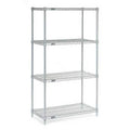 Silver Epoxy 4 Tier Wire Shelving Starter Unit K997