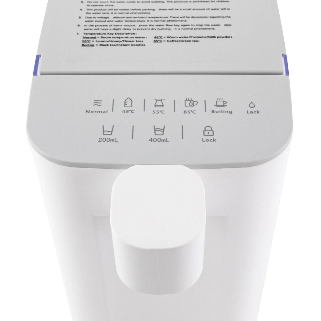 2000W 3L Electric Instant Hot Water Dispenser With Temperature Control V70266