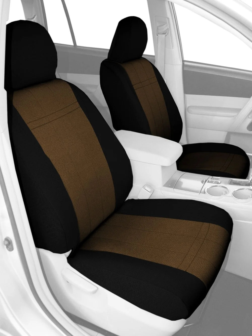 Beige Insert with Black Trim Seat Covers H8626