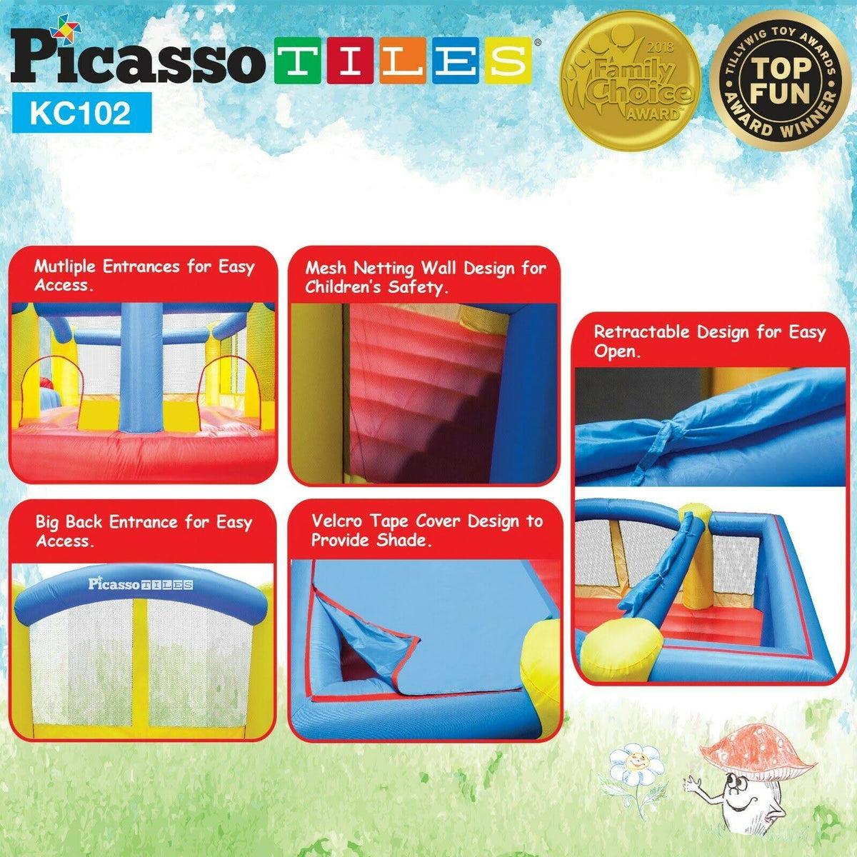 Inflatable Bouncer Jumping House with Slide Z634529