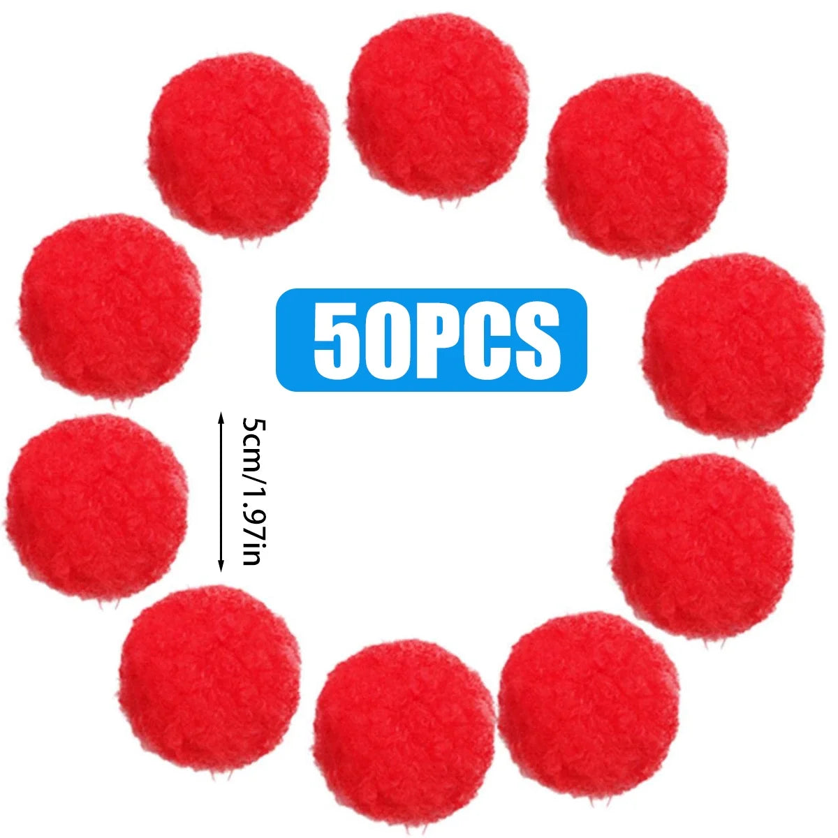 50Pcs 2 Inch Soft Cotton Water Soaker Balls with Mesh Storage Bag C93620