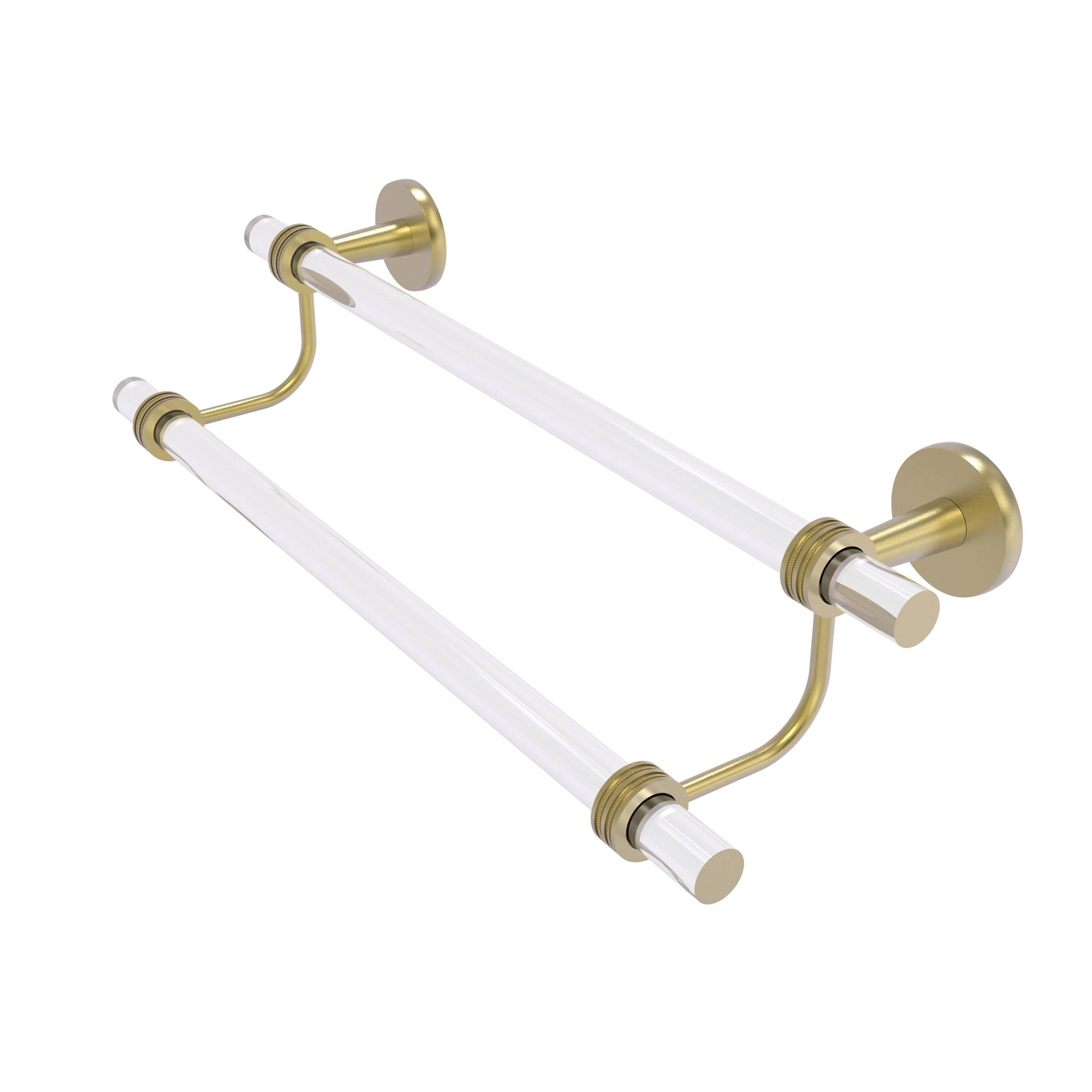 36 in Double Towel Bar Satin Brass F295