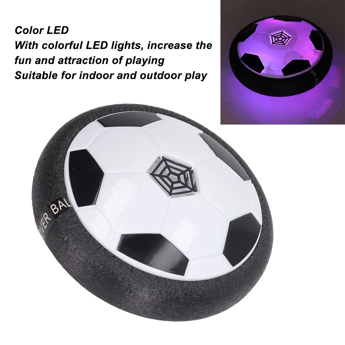 Hover Soccer Ball with LED Light and Soft Foam Bumper G820