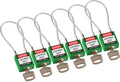 Green Compact Cable Padlock G5032