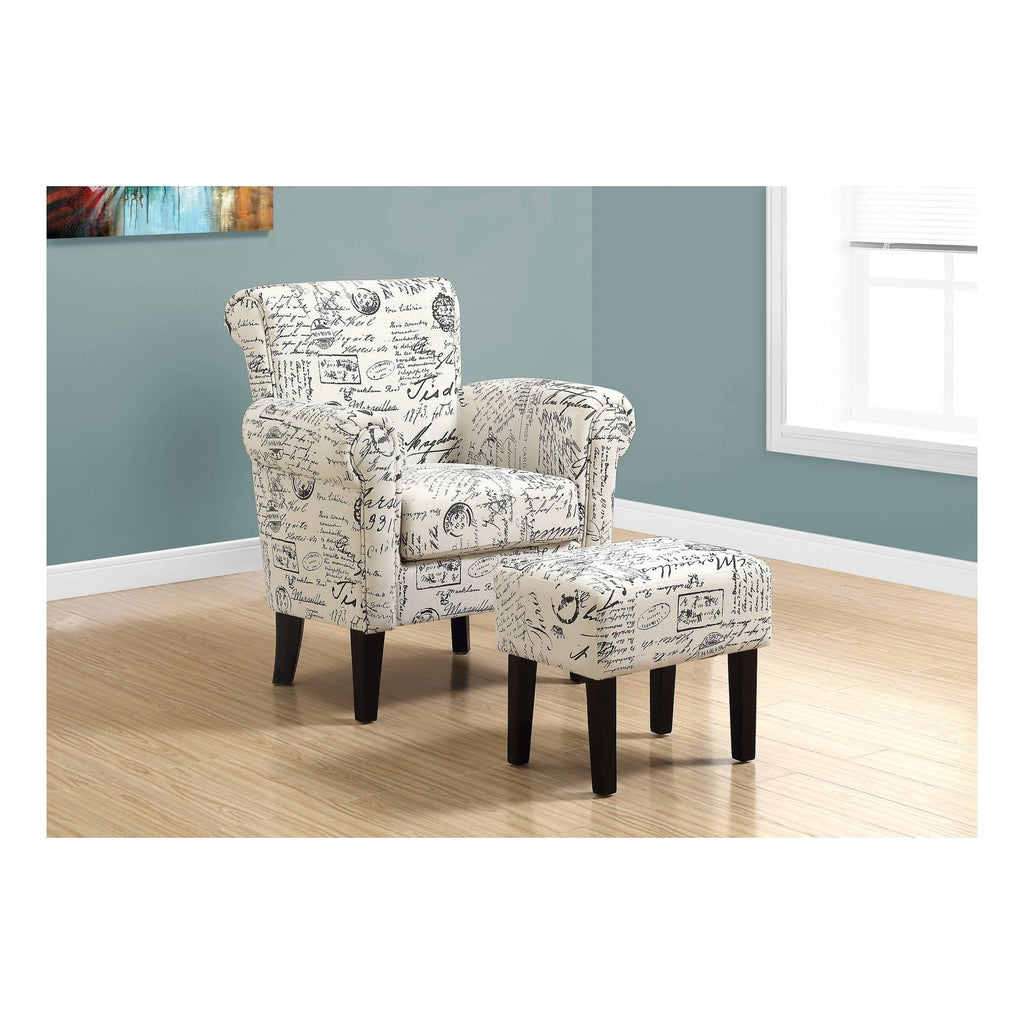 Beige 2 Piece Accent Chair Set Z886
