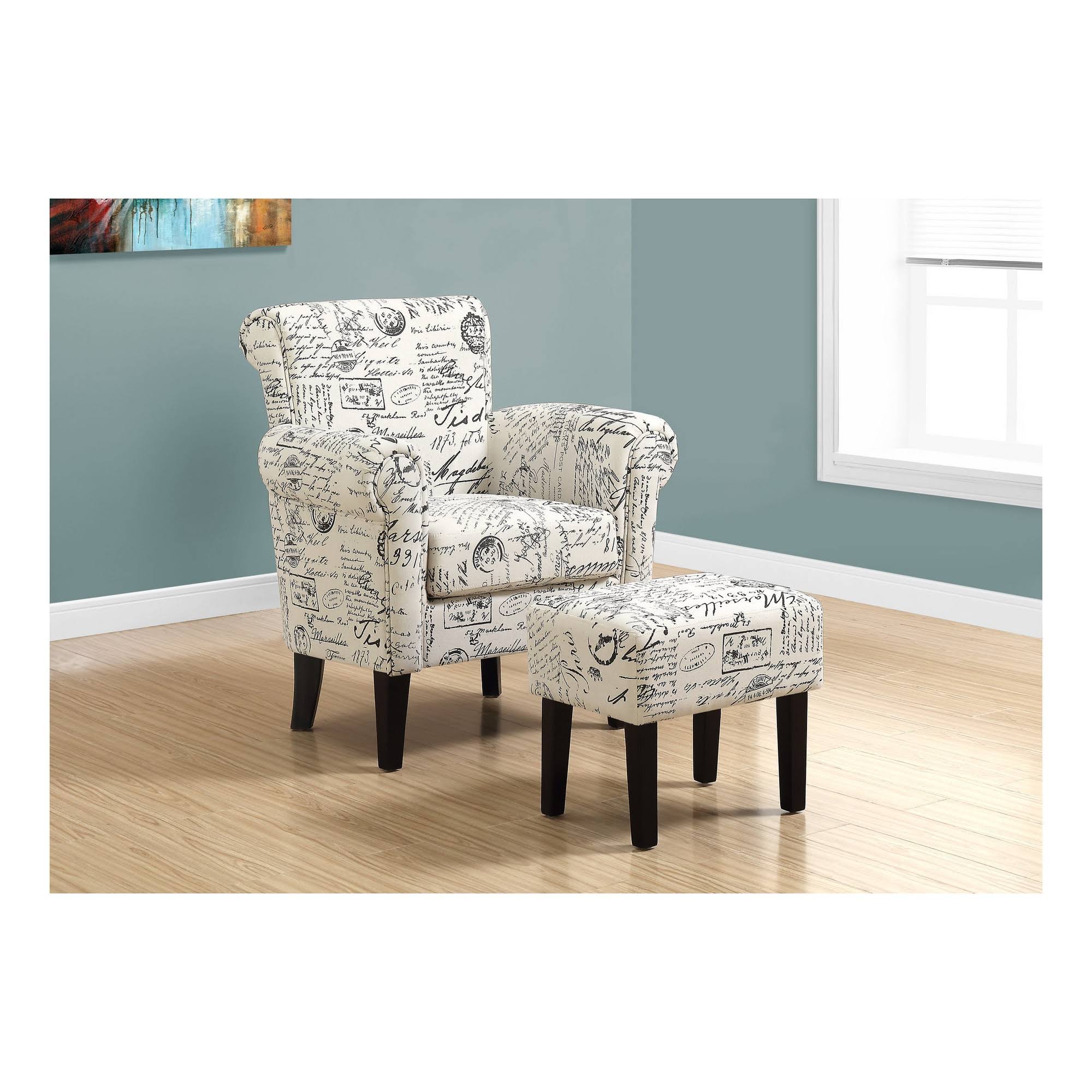 Beige 2 Piece Accent Chair Set Z886