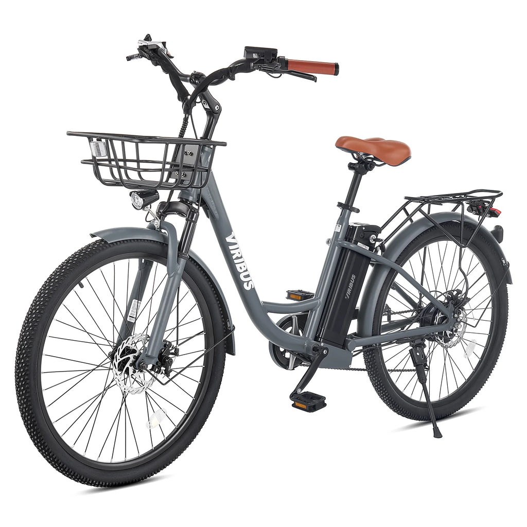 26" Electric Bike 7 Speed 20mph Black T6521