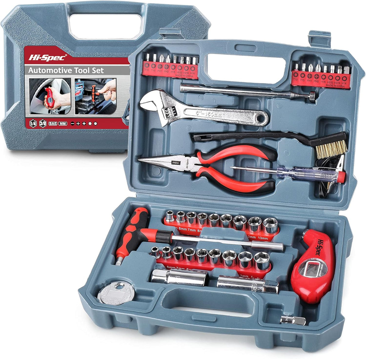 73 Piece Home & Garage Tool Kit Set with Tool Box Case I298