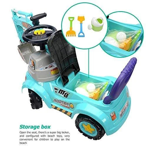 Blue Digger Scooter Ride-On Excavator B83809