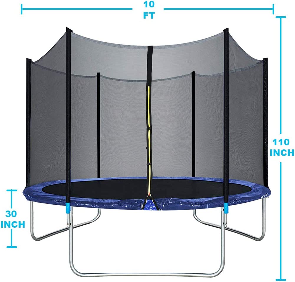 10 FT Trampoline with Safety Enclosure Net F4649