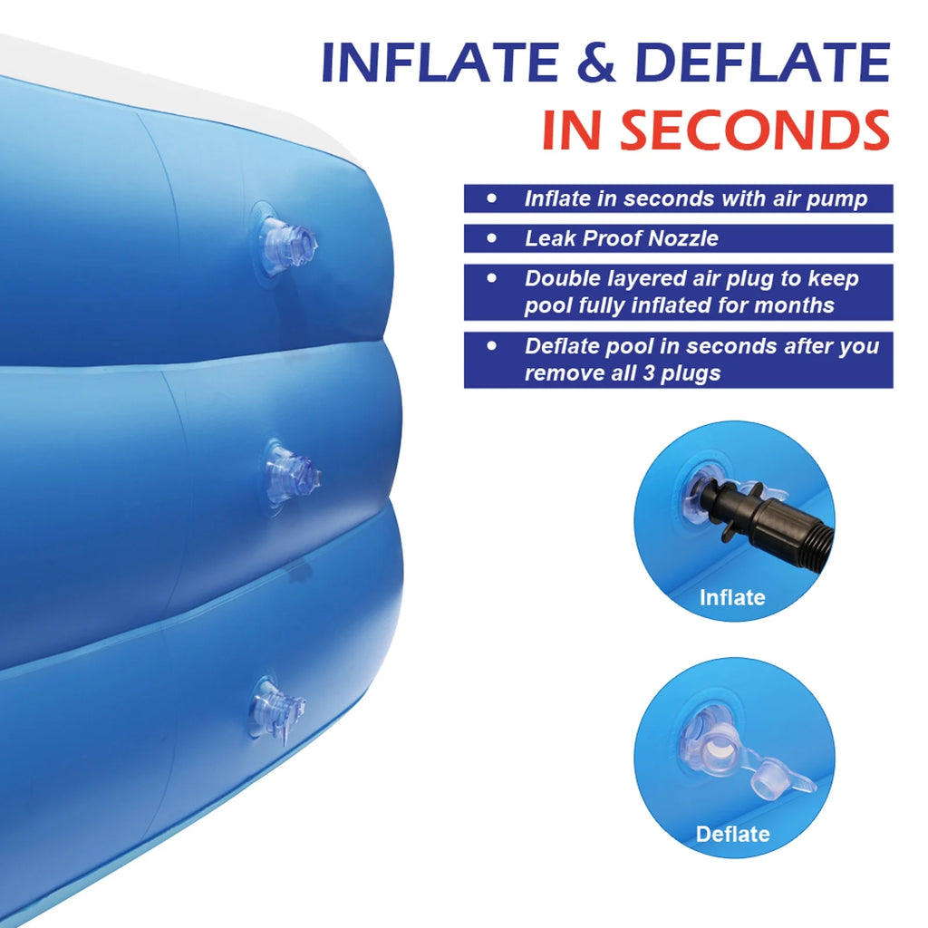 Inflatable Swimming Pool, 120" X 72" X 22" F35318