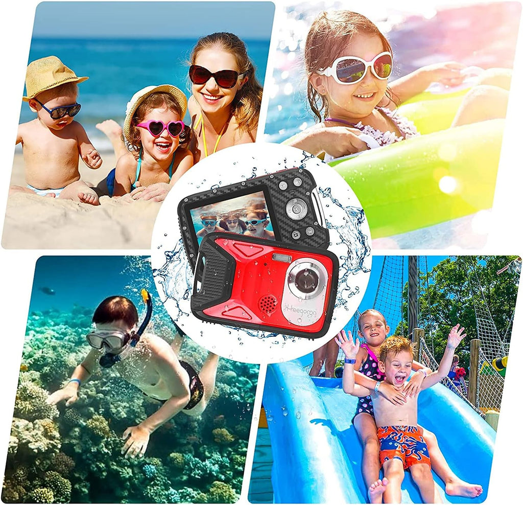 Blue 16MP 1080P Waterproof Digital Camera D1222