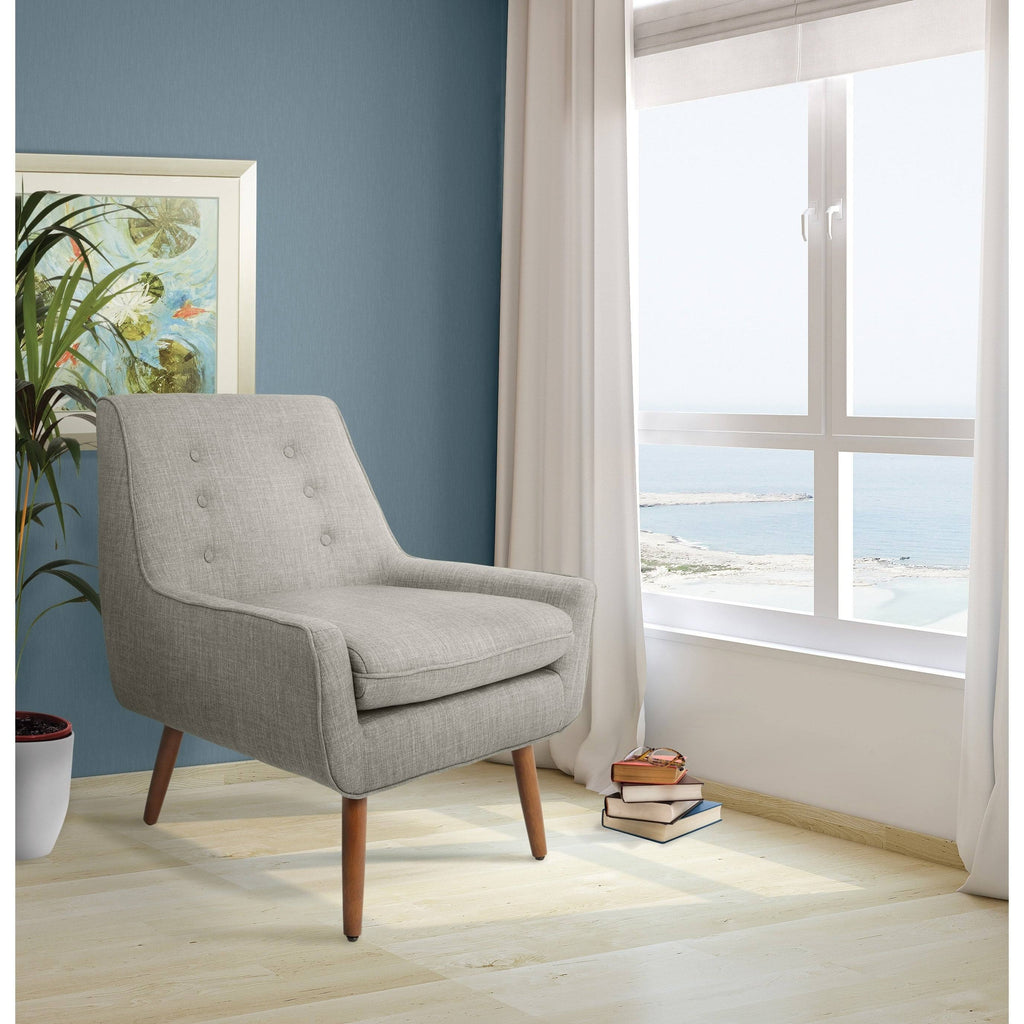 Blue Tufted Arm Chair D104380