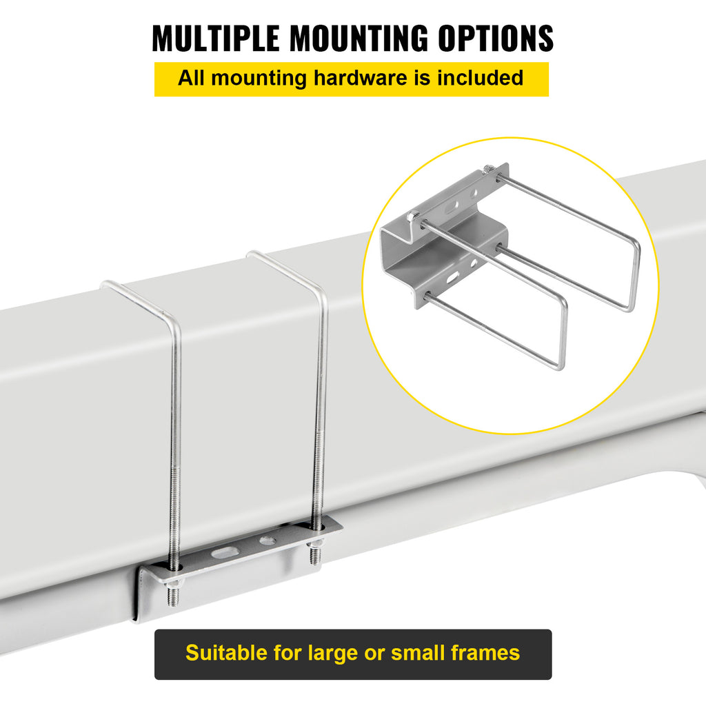 Galvanized Steel Trailer Guide-on with Carpet-padded Boards, One Pair L172