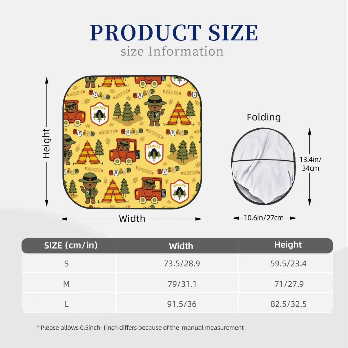 2 Piece Car Windshield Sun Shade O56635
