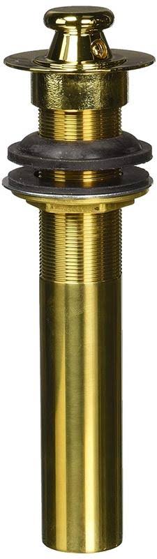Lavatory Push Pop-Up Drain Assembly with Overflow Weathered Brass C9843