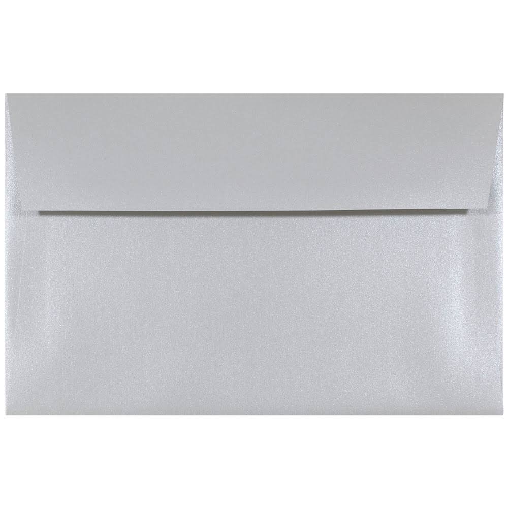 A9 Metallic Invitation Envelopes, 5.75 x 8.75, Silver, Bulk 1000/Carton R73350