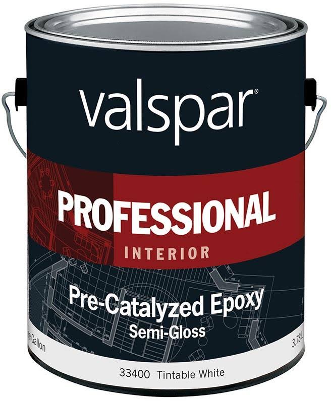 Semi-Gloss White Interior Paint, 1 Gal R95185