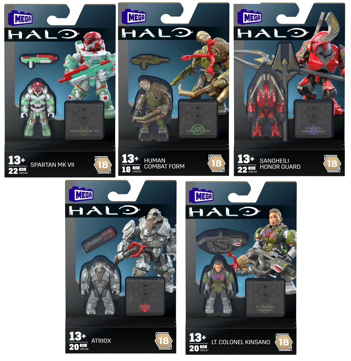 HALO Mega Construx Heroes Figure Pack Collection F1969