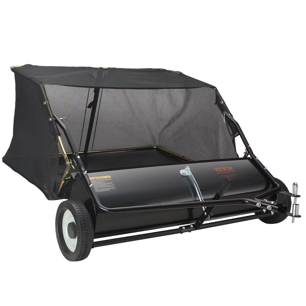 Tow Behind Lawn Sweeper 44 Inch, 25 cu. ft Leaf & Grass Collector P47540