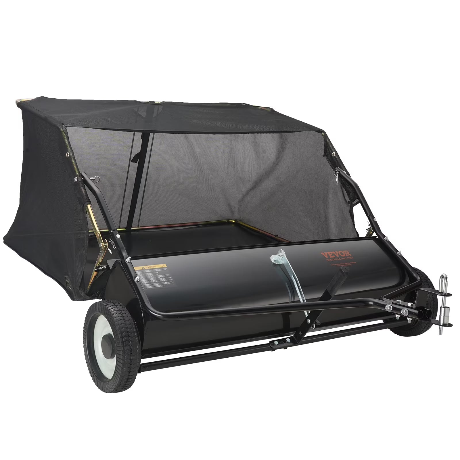 Tow Behind Lawn Sweeper 44 Inch, 25 cu. ft Leaf & Grass Collector P47540
