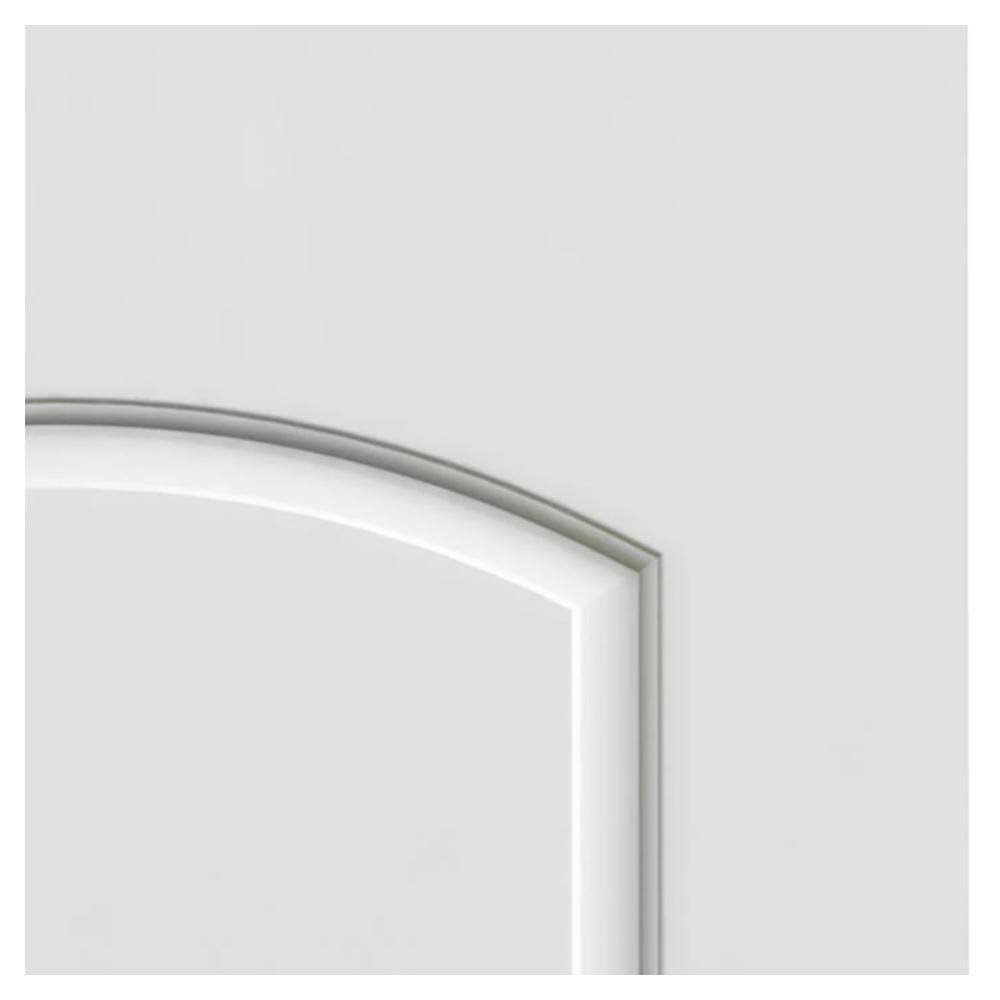 18 in. x 80 in. White Painted Right-Hand Molded Composite MDF Single Prehung Interior Door S6610