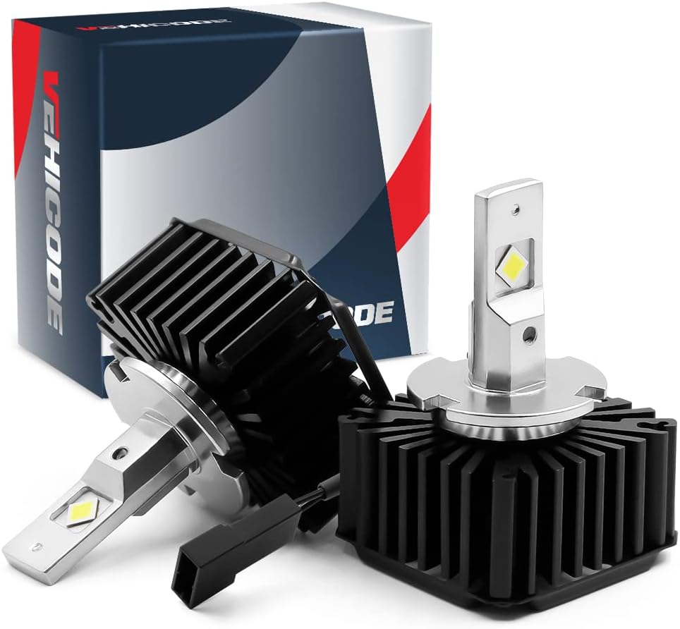 D5S LED Headlight Bulb Conversion Kit, 90W 9000Lms 6000K White, 24-CSP Chips, 2 Pack I5360