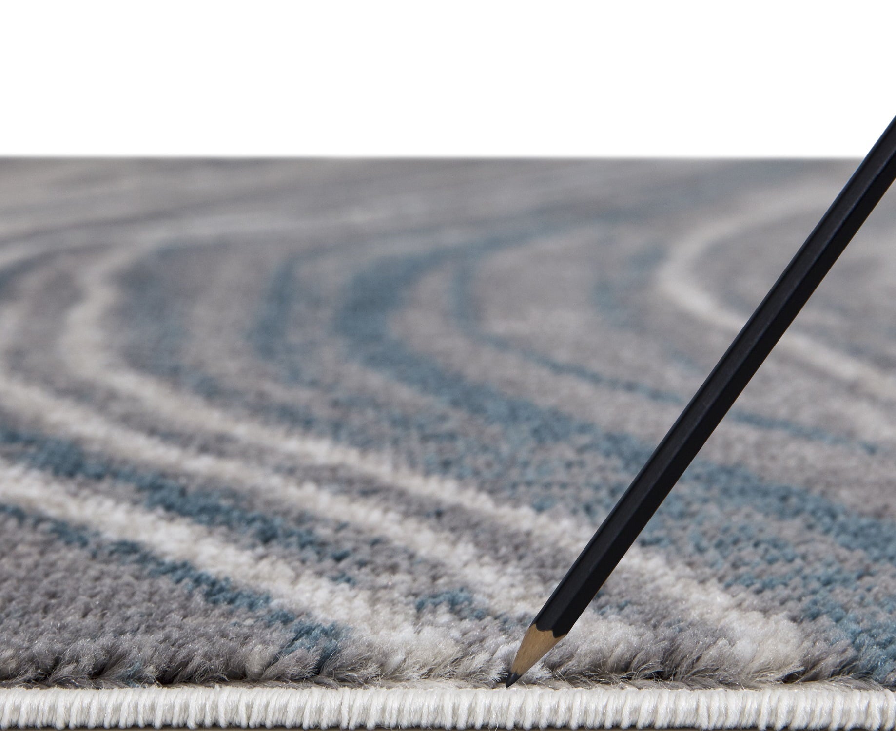 Marble Stripes Area Rug Grey/Blue 5'3"x7'3" Polypropylene N723