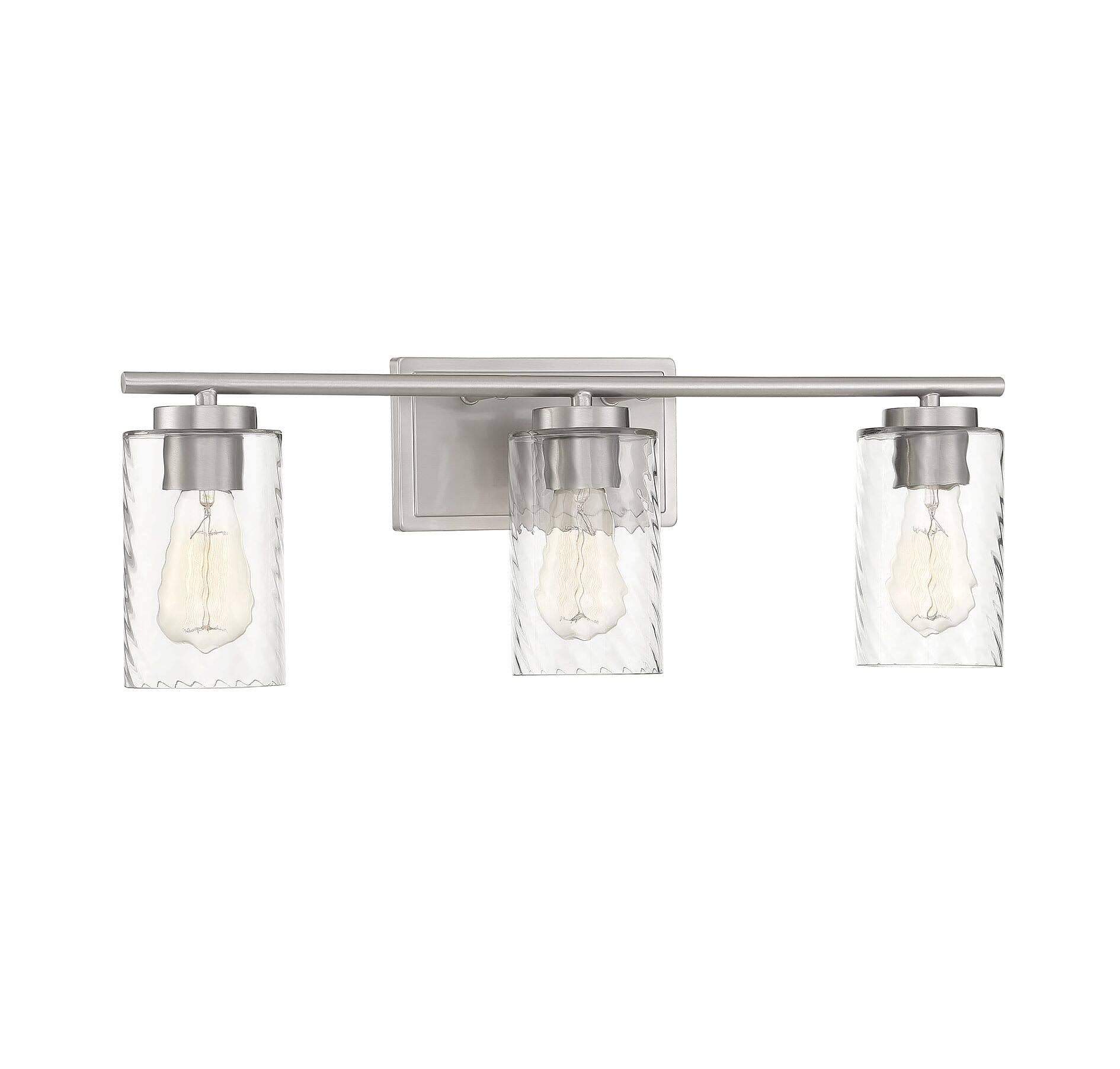 3 Light Brushed Nickel Bath L54283