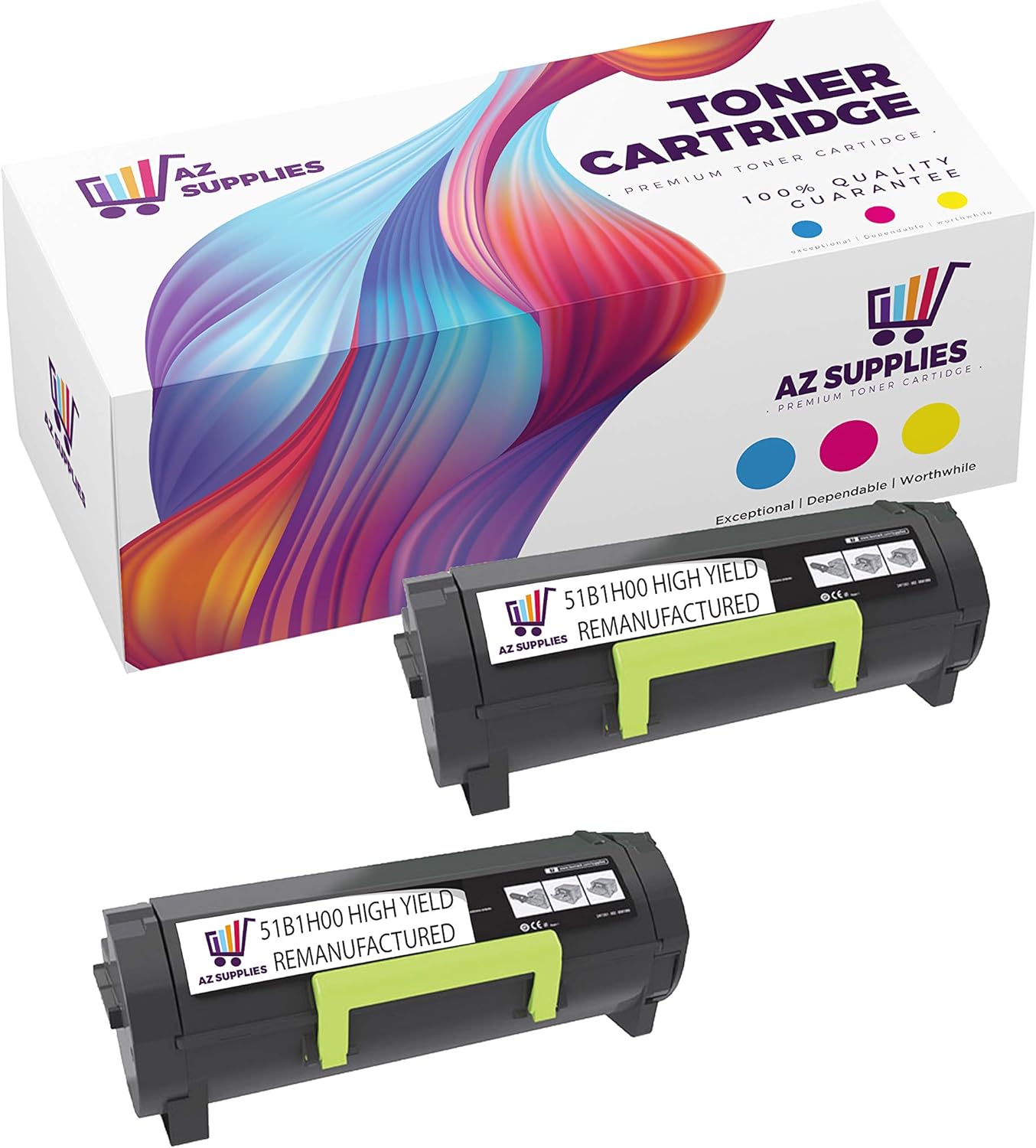 Black Toner Cartridge 2 Packs O35736