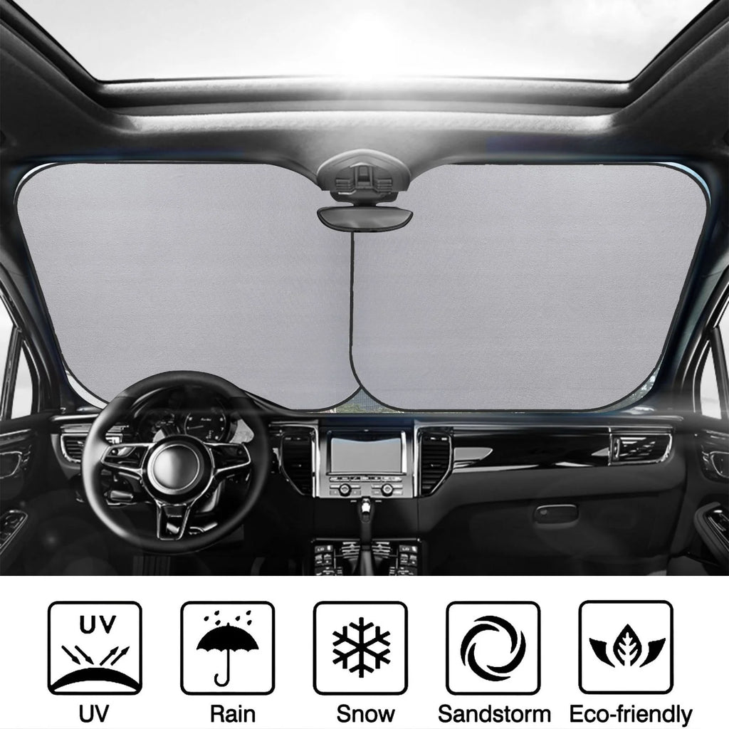 2 Piece Car Windshield Sun Shade O56635