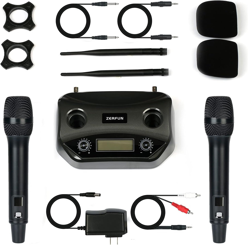 UHF Dual Channel Wireless Microphone System with LCD Display M630